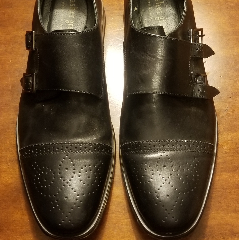 MEN'S  ASHER GREEN DRESS SHOES SZ.9.5